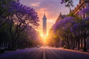 Jacarandas atardecer kuiyibo