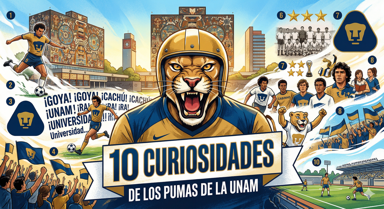 curiosidades pumas unam Kuiyibo
