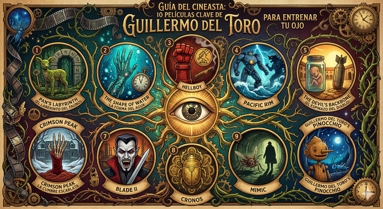 Las 10 Mejores Películas de Guillermo del Toro para Entrenar tu Ojo